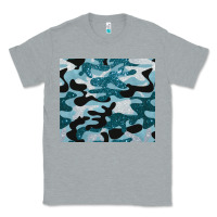 Heather Grey blue camouflage glitter Classic Tee - BarkalooDesign