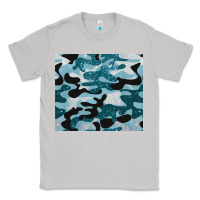 Moon Dust blue camouflage glitter Classic Tee - BarkalooDesign