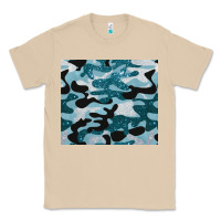 Mushroom blue camouflage glitter Classic Tee - BarkalooDesign