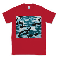 Red blue camouflage glitter Classic Tee - BarkalooDesign