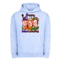 Pigment Grape Ice Happy Hallothanksmas Pigs Urban Hoodie - NancyCooperArtShop