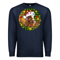 Navy Christmas horse Premium Sweatshirt - Artiststas