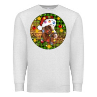 Oatmeal Heather Christmas horse Premium Sweatshirt - Artiststas