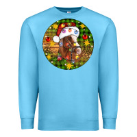 Ocean Blue Christmas horse Premium Sweatshirt - Artiststas