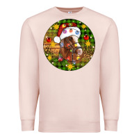 Pale Pink Christmas horse Premium Sweatshirt - Artiststas