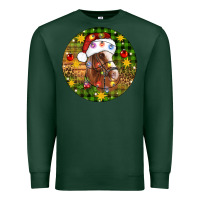 Sports Green Christmas horse Premium Sweatshirt - Artiststas