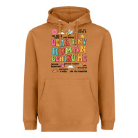 Meerkat customized teacher dear tiny human behind me back Heavyweight Hoodie - JahusDesignShop