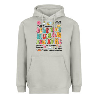 Moon Dust customized teacher dear tiny human behind me back Heavyweight Hoodie - JahusDesignShop