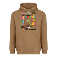 Toasted Coconut customized teacher dear tiny human behind me back Heavyweight Hoodie - JahusDesignShop