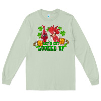Matcha st. patrick's day roosters let's get lucked up Long Sleeve Tee - RanaPortraitStore