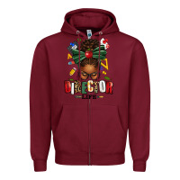 Burgundy director life afro messy bun Zipper Hoodie - texasbilliewilder