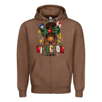 Chestnut director life afro messy bun Zipper Hoodie - texasbilliewilder