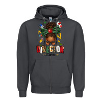 Smoke director life afro messy bun Zipper Hoodie - texasbilliewilder