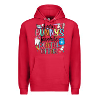 Cardinal every bunnys favorite dental office Premium Hoodie - MaliasSmallBusiness