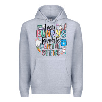 Heather Grey every bunnys favorite dental office Premium Hoodie - MaliasSmallBusiness