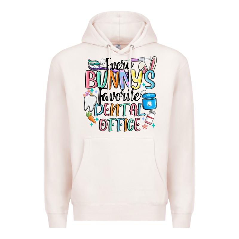 Every Bunnys Favorite Dental Office Premium Hoodie by MaliasSmallBusiness | Teevron