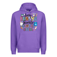 Purple every bunnys favorite dental office Premium Hoodie - MaliasSmallBusiness