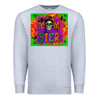 Heather Grey momster Premium Sweatshirt - BundleAndBundleShop