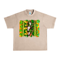 French Oak st patricks cow and coin wıth clovers and leopard brushstrokes Urban Heavy Tee - Artiststas