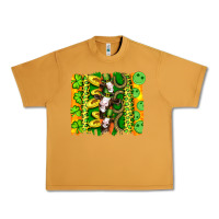Peanut Butter st patricks cow and coin wıth clovers and leopard brushstrokes Urban Heavy Tee - Artiststas
