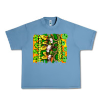 Pebble Blue st patricks cow and coin wıth clovers and leopard brushstrokes Urban Heavy Tee - Artiststas
