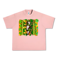 Salmon st patricks cow and coin wıth clovers and leopard brushstrokes Urban Heavy Tee - Artiststas