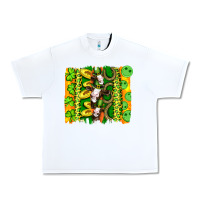 White st patricks cow and coin wıth clovers and leopard brushstrokes Urban Heavy Tee - Artiststas