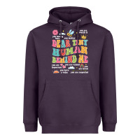 Plum customized teacher dear tiny human behind me back Heavyweight Hoodie - JahusDesignShop