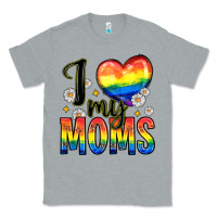 Heather Grey i love my moms Classic Tee - Zillion Design Studio