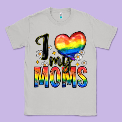 I Love My Moms Classic Tee Designed By Zillion Design Studio