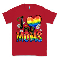 Red i love my moms Classic Tee - Zillion Design Studio