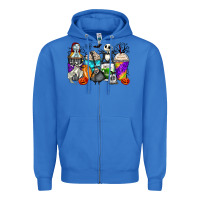 True Royal halloween cartoon characters coffee cups Zipper Hoodie - Zillion Design Studio
