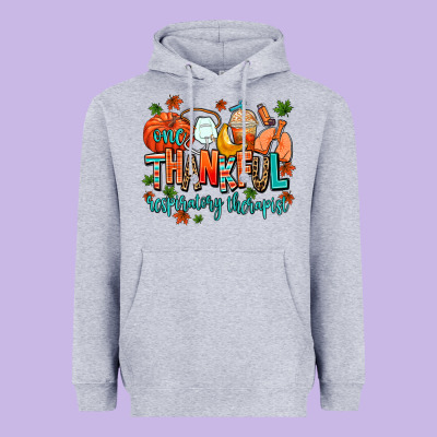 One Thankful Respiratory Therapist Heavyweight Hoodie Designed By Adodesignshop