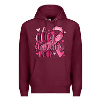 Burgundy a cure fighting for Premium Hoodie - MaliasSmallBusiness