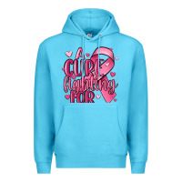 Ocean Blue a cure fighting for Premium Hoodie - MaliasSmallBusiness