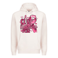 Pale Pink a cure fighting for Premium Hoodie - MaliasSmallBusiness