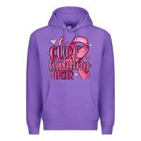 Purple a cure fighting for Premium Hoodie - MaliasSmallBusiness