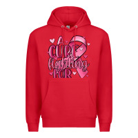 Red a cure fighting for Premium Hoodie - MaliasSmallBusiness