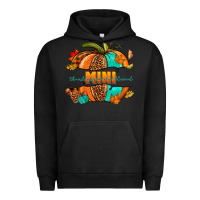 Pigment Black Thankful grateful blessed mini pumpkin Urban Hoodie - NancyCooperArtShop