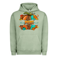 Pigment Oil Green Thankful grateful blessed mini pumpkin Urban Hoodie - NancyCooperArtShop