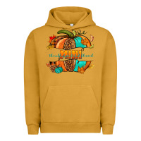 Pigment Peanut Butter Thankful grateful blessed mini pumpkin Urban Hoodie - NancyCooperArtShop