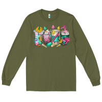 Army Green hairstylist coffee cups Long Sleeve Tee - texasbilliewilder
