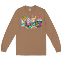 Toasted Coconut hairstylist coffee cups Long Sleeve Tee - texasbilliewilder