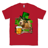Red st. patrick's day goat and beer Classic Tee - RanaPortraitStore