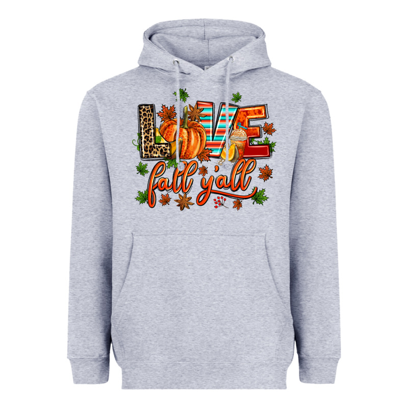 Love Fall  Yall Heavyweight Hoodie by AdoDesignShop | Teevron