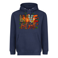 Navy love fall  yall Heavyweight Hoodie - AdoDesignShop