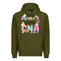 Army Green every bunnys favorite cna Premium Hoodie - MaliasSmallBusiness
