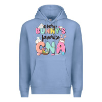 Colony Blue every bunnys favorite cna Premium Hoodie - MaliasSmallBusiness