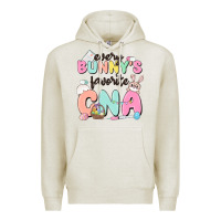 Oatmeal Heather every bunnys favorite cna Premium Hoodie - MaliasSmallBusiness