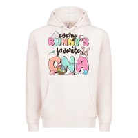Pale Pink every bunnys favorite cna Premium Hoodie - MaliasSmallBusiness